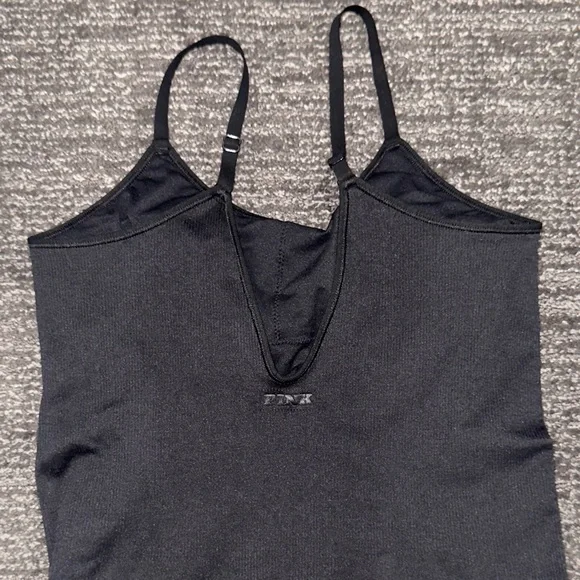 PINK Victoria's Secret Black Jumpsuit Onsie. Medium - Picture 3 of 9